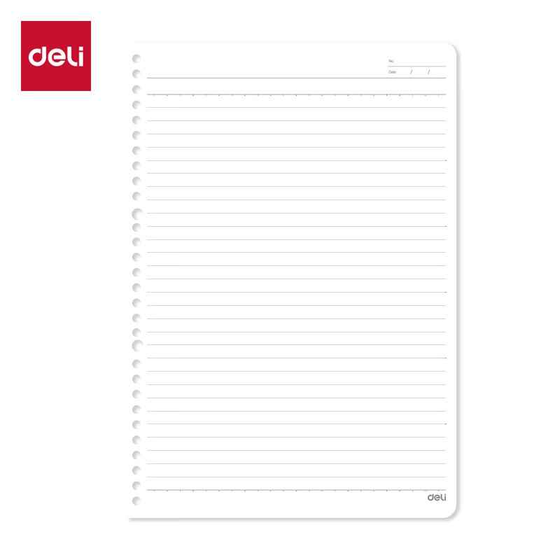 得力（deli） NB560-2 活页替芯 B5 26孔 60张/本 （单位：本） 白色