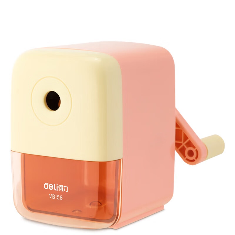 得力（deli） VB158 手摇卷笔刀 98*56*81mm （单位：个） 粉色