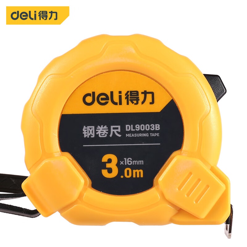 得力（deli） DL9003B 卷尺软尺 3m*16mm （单位：个） 黄色