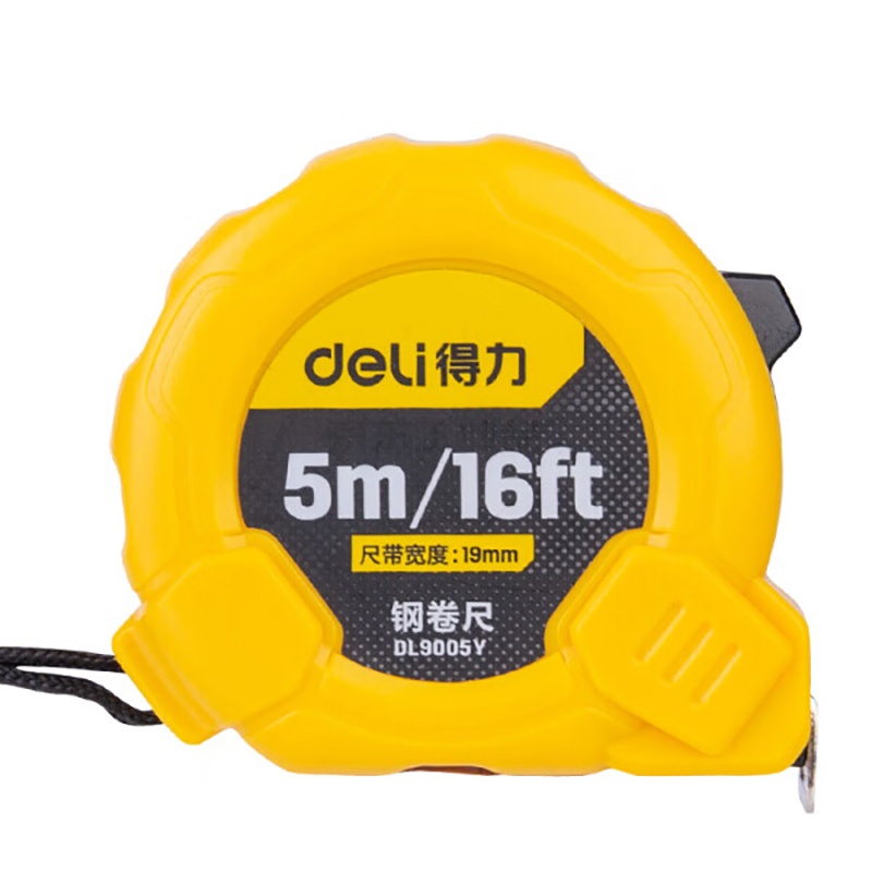 得力（deli） DL9005Y 卷尺软尺 5m*19mm （单位：个） 黄色