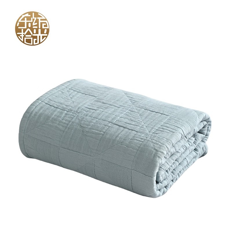 东纺拾光 DF1015-01 纯棉风车纱布毯 150*190cm （单位：条） 绿色