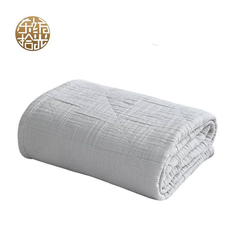 东纺拾光 DF1015-02 纯棉风车纱布毯 150*190cm （单位：条） 灰色