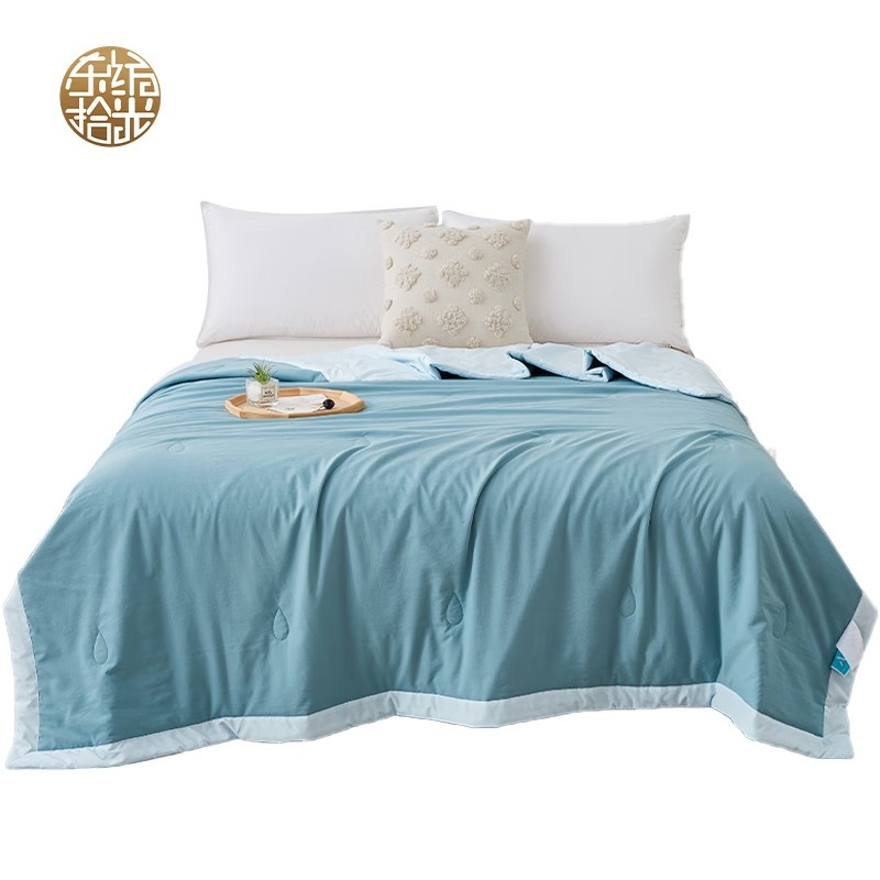 东纺拾光 DF3001-01 亲肤炫彩夏被 150*200cm （单位：条） 夏至蓝