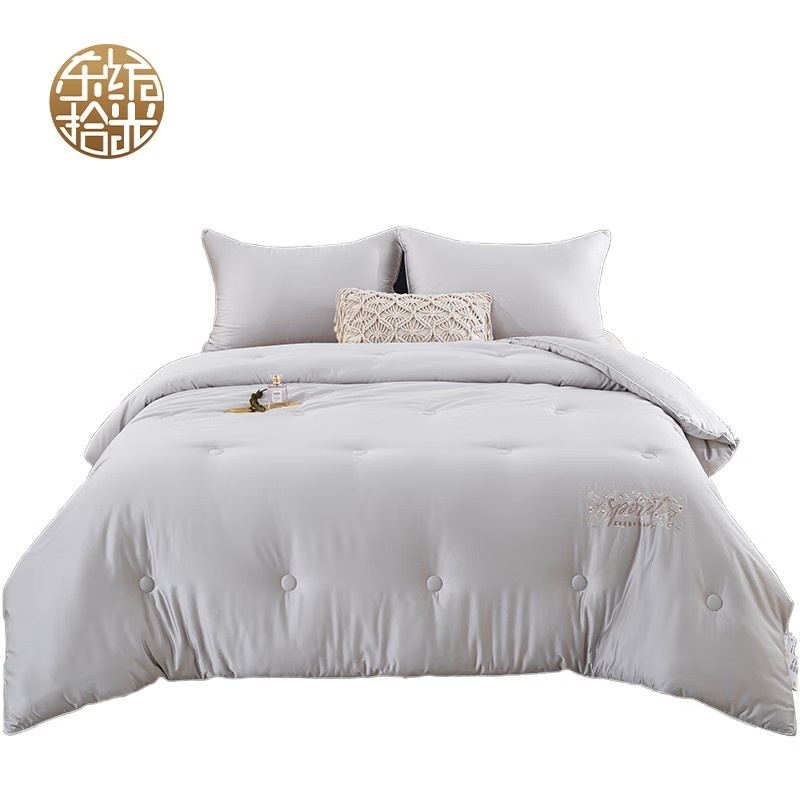 东纺拾光 DF3008 超柔亲肤企鹅绒春秋被 200*230cm （单位：条） 灰色