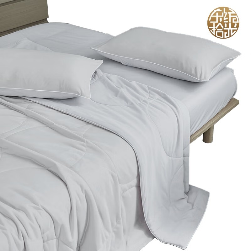 东纺拾光 DF3012-01 天雪丝凉感夏被 200*230cm （单位：条） 深浅灰色