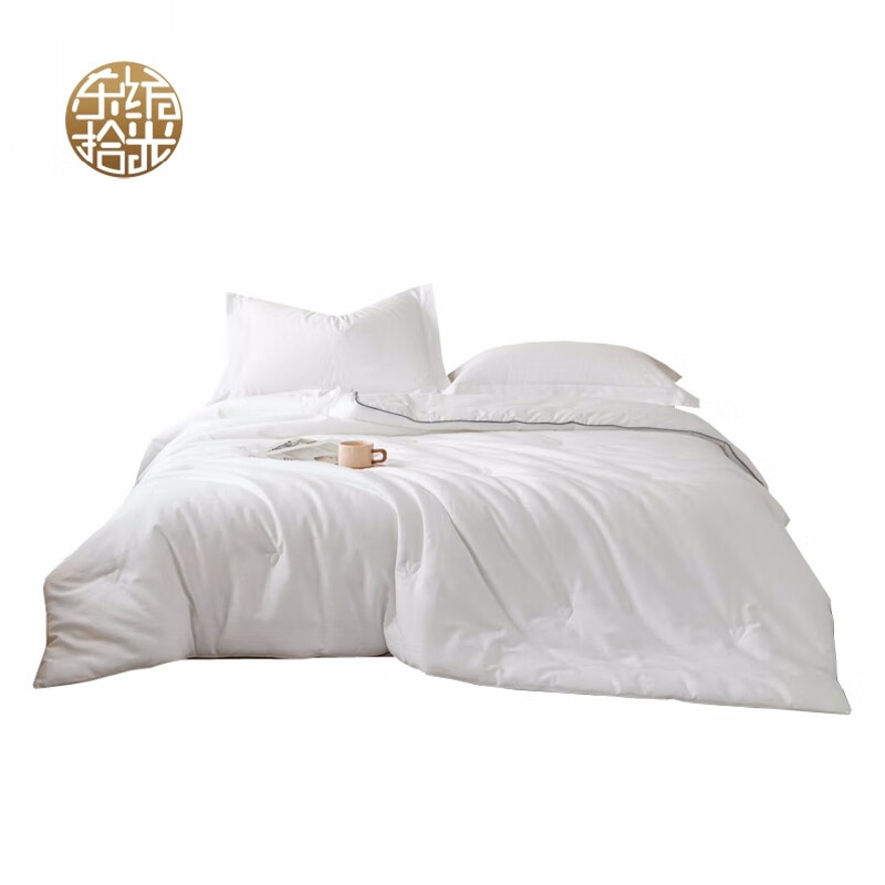 东纺拾光 DF3013 全棉提花纯天然蚕丝春秋冬被 200*230cm （单位：件） 白色