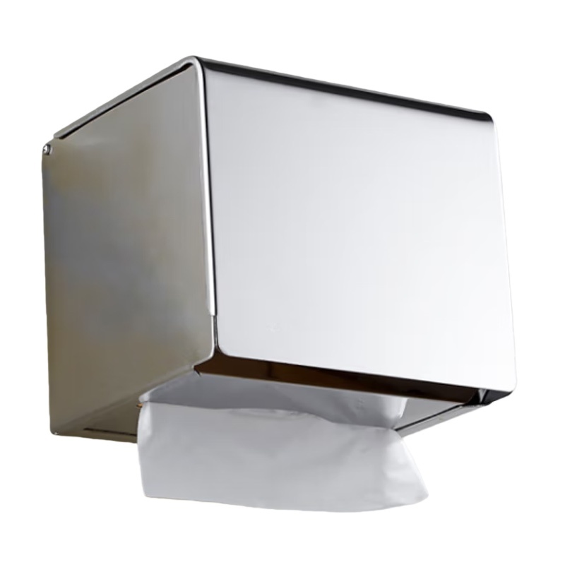 杜克恩 DKECZH-002 不锈钢纸巾盒 120*115*125mm （单位：个） 银色