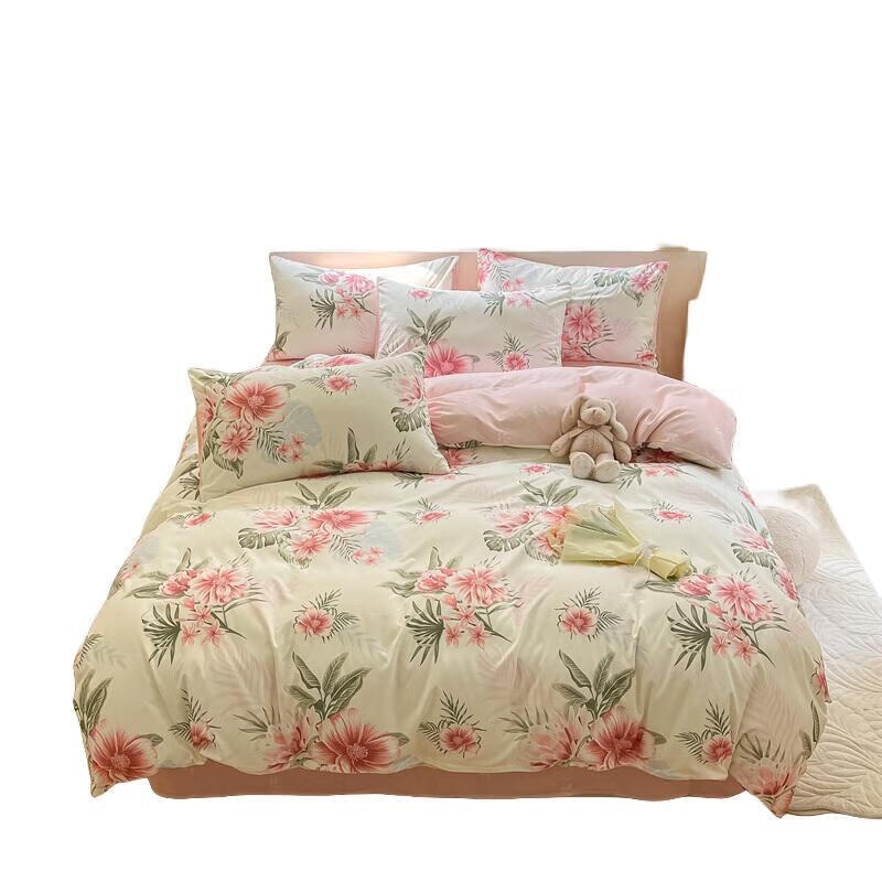 纺语柔 F1028 花溪漫床上套装 四件套 （单位：套）
