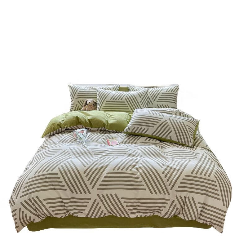 纺语柔 F1094 未来-灰床上套装 四件套 （单位：套）