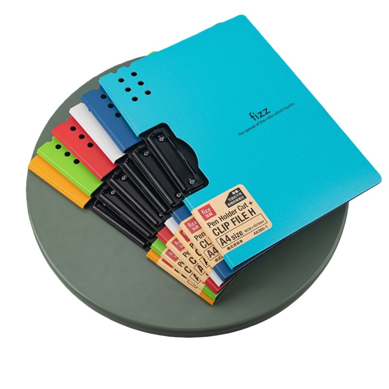 飞兹（fizz） FZ006380-DB 横式资料夹 A4 10mm （单位：个） 蓝色