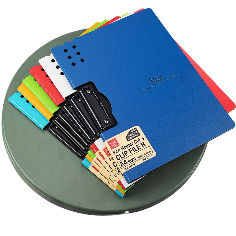 飞兹（fizz） FZ006380-DSB 横式资料夹 A4 10mm （单位：个） 深蓝色