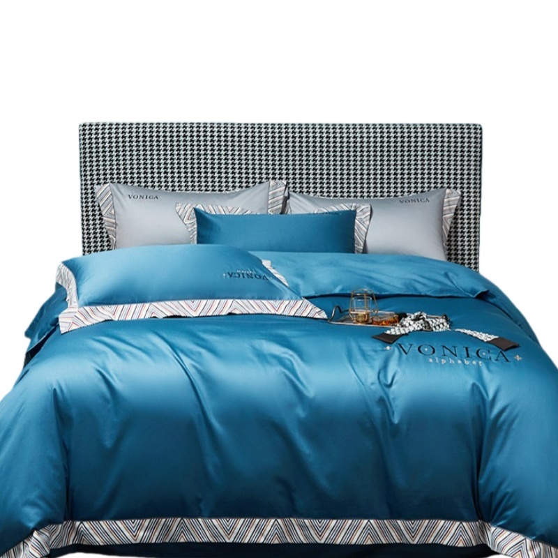 弗切尔珀榕 FQM0210073 长绒棉纯棉加密刺绣四件套 200*230cm （单位：套） 宝蓝