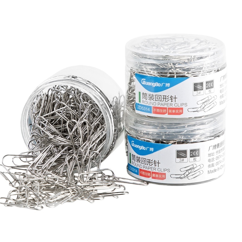 广博(GuangBo) ZD5314 回形针 28mm 200枚/盒 3盒/组 （单位：组） 银色