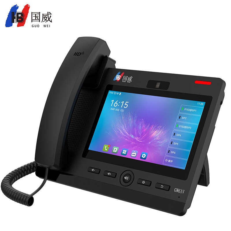 国威 GW61V 电话机 7英寸 （单位：台） 黑色