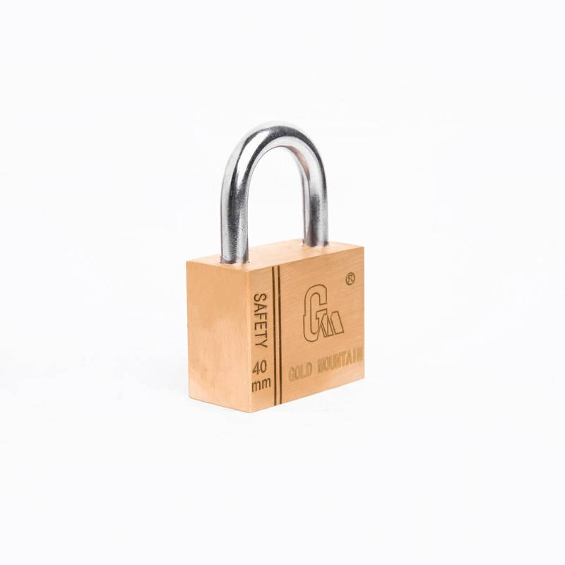 金岳 SR40# 铜叶片锁 1个装 （单位：个） 黄色