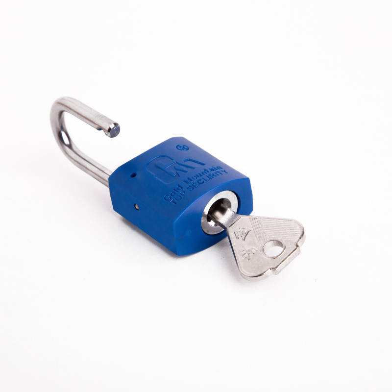 金岳 塑钢通开 叶片锁 30mm （单位：个） 蓝色