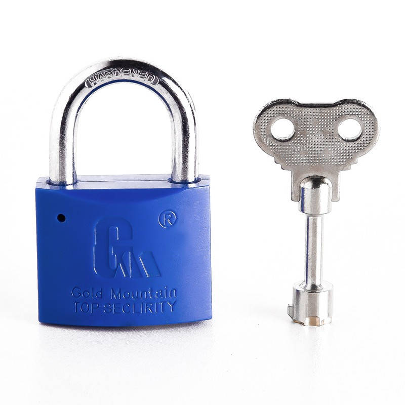 金岳 塑钢通开 梅花锁 40mm （单位：个） 蓝色