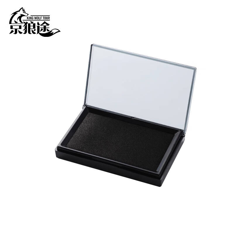 京狼途 JLT-YT02 印泥印台 135*86*25mm （单位：个） 黑色