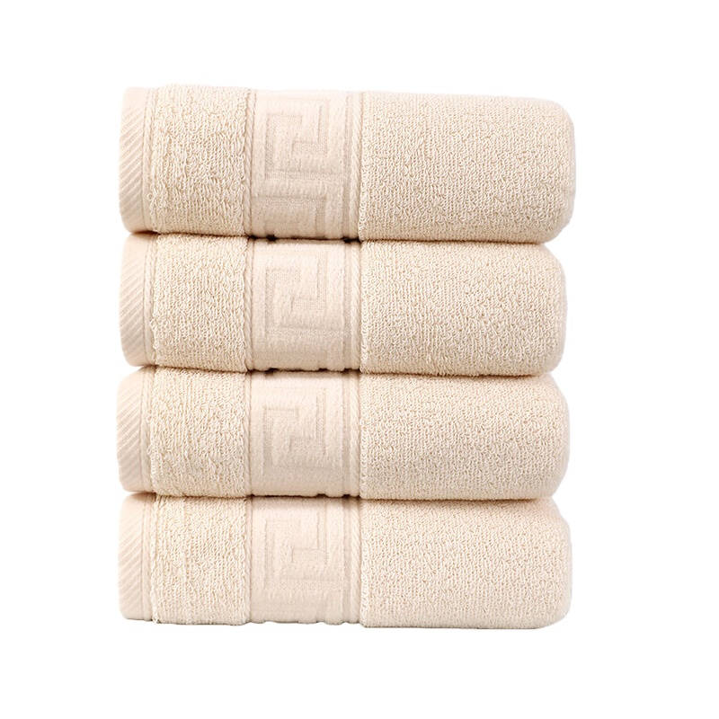 鲸轩 M802 日出印象新疆长绒棉毛巾 34*74cm 130g （单位：条） 米色