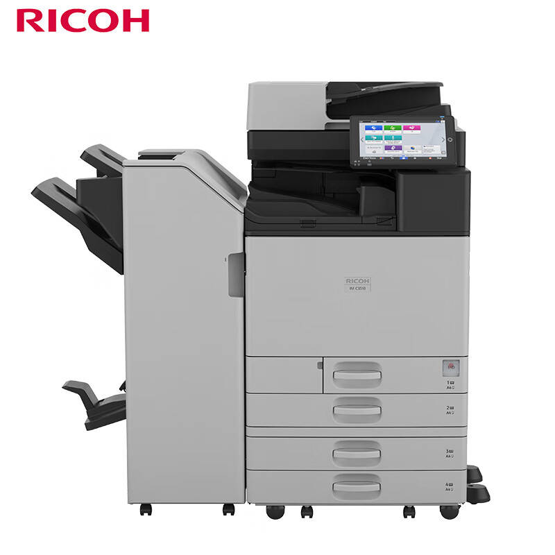 理光（Ricoh） IM C3510 A3彩色多功能数码复合机 主机+送稿器+四纸盒+1000页小册子装订器 （单位：台） 灰色