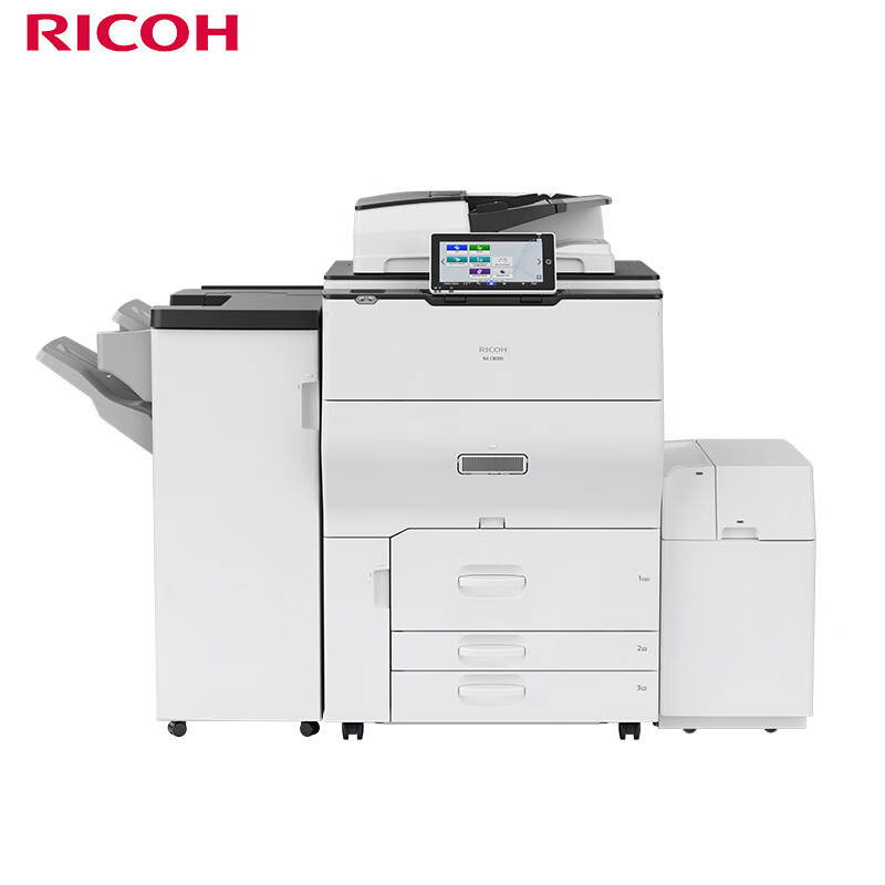 理光（Ricoh） IM C8000 A3彩色激光复合机 主机+送稿器+旁路大容量供纸盒+2000页小册子装订器 （单位：台） 白