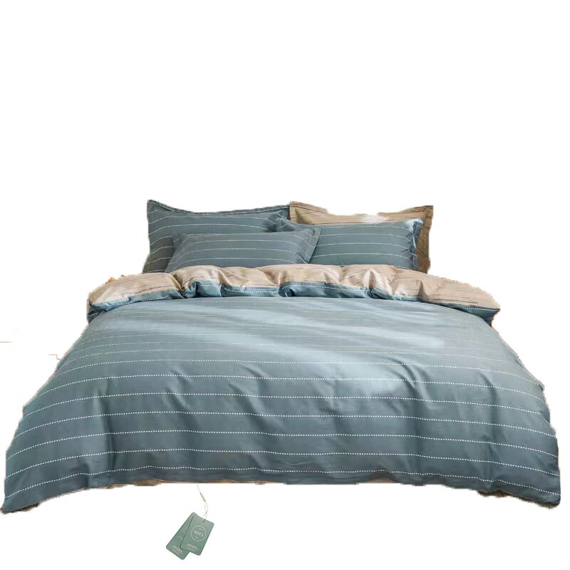 绵族世家 MZSJ5251 全棉喷气印花四件套 2米床 （单位：套） 浅蓝色