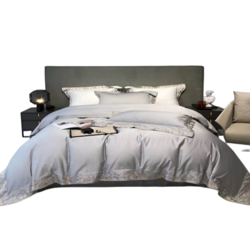 绵族世家 MZSJ8198 吉祥如意系列渐变刺绣床上四件套 1.5米床 （单位：套） 蓝色