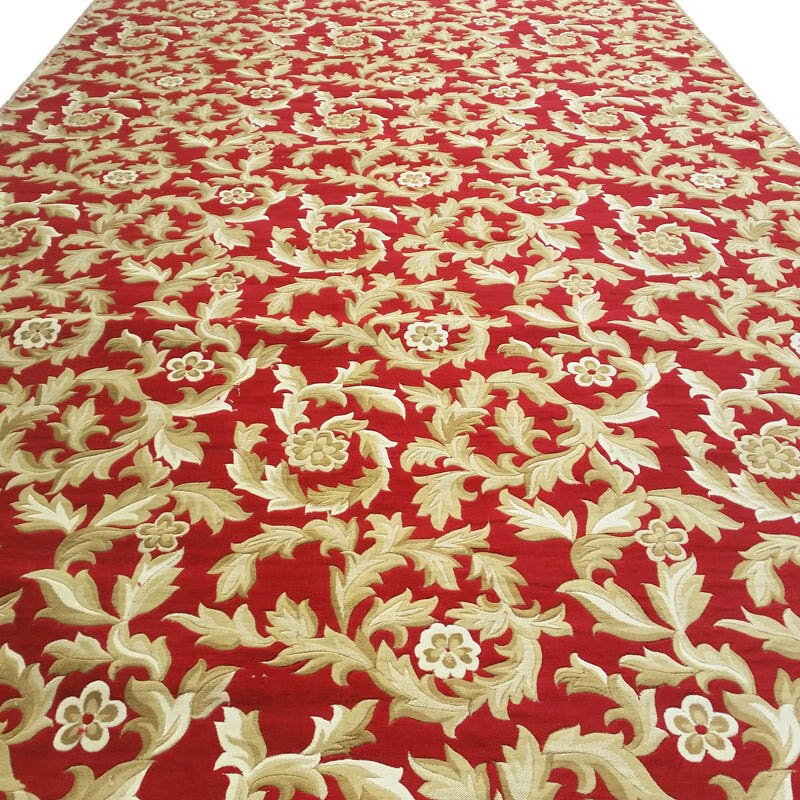 绵族世家 MZSJ-X2053 立体剪花欧式地毯 1*1m （单位：块） 红色