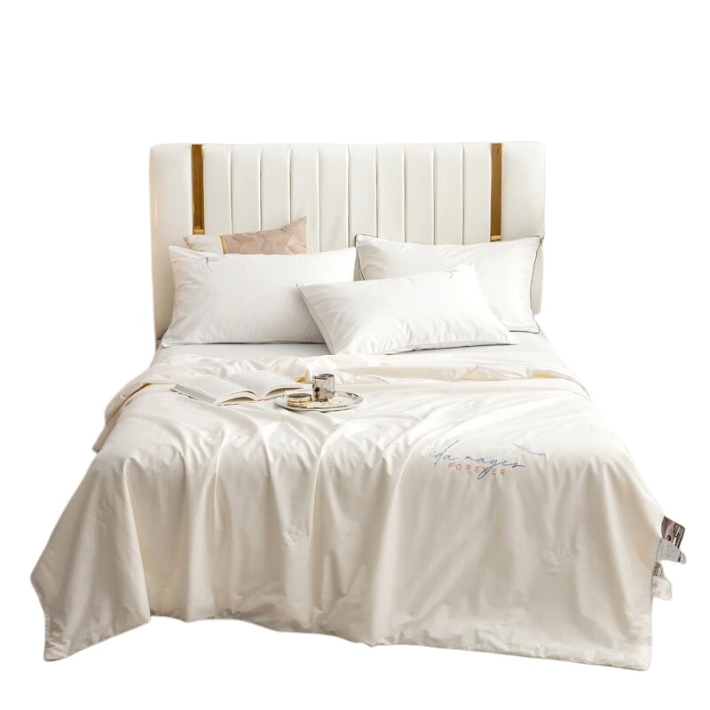 伊伊爱 BZ0TDC2100739 全棉大豆夏被 200*230cm （单位：条） 蜻蜓白