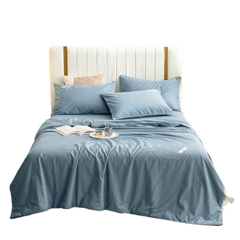 伊伊爱 BZ0TDC2100740 全棉大豆夏被 220*240cm （单位：条） 蜻蜓蓝