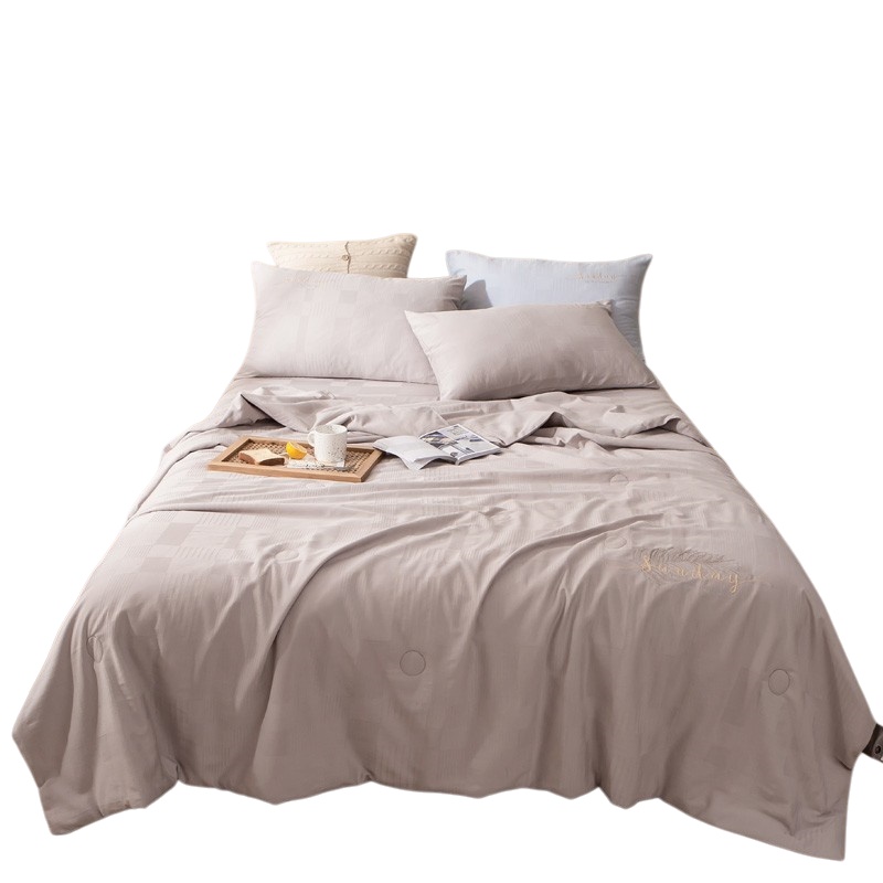 伊伊爱 BZ0TDC2100745 日式提花大豆夏被 200*230cm （单位：条） 羽毛烟灰