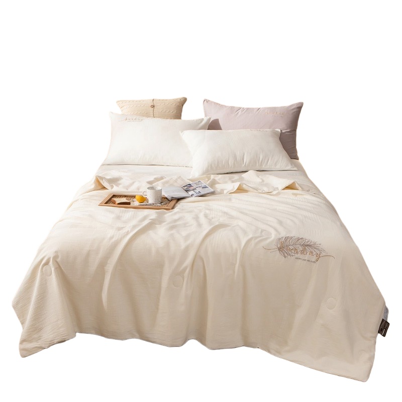 伊伊爱 BZ0TDC2100746 日式提花大豆夏被 220*240cm （单位：条） 羽毛本白