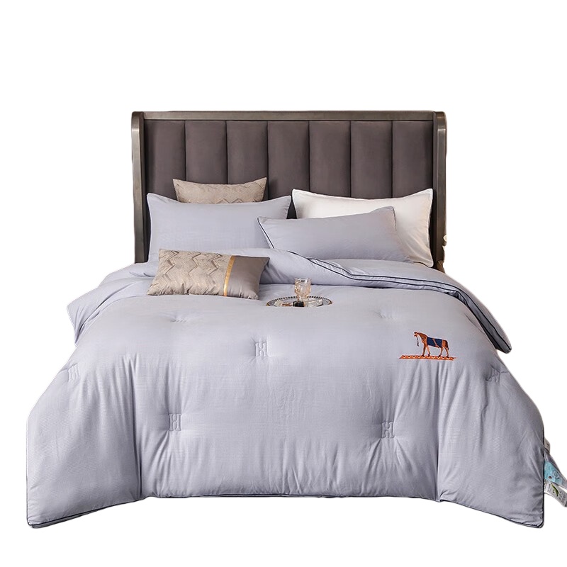 伊伊爱 BZ0TDC2100840 甄柔棉雕花大豆秋冬被 180*220cm （单位：条） 御马灰