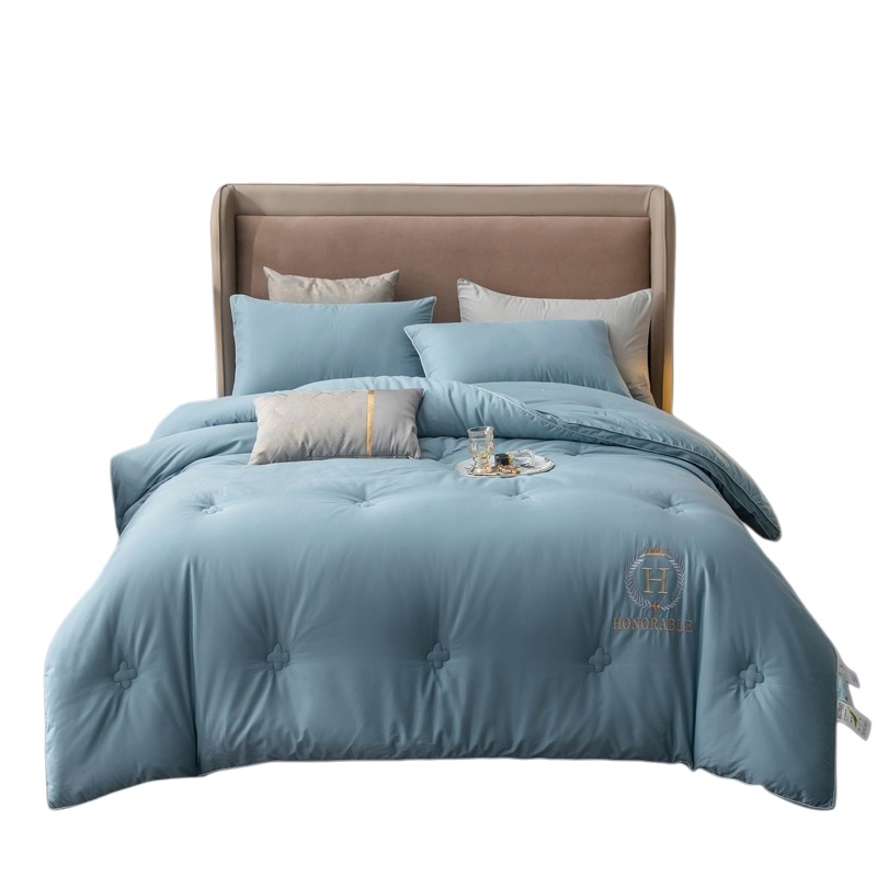 伊伊爱 BZ0TDC2100844 全棉纯色大豆秋冬被 180*220cm （单位：条） 皇嘉蓝