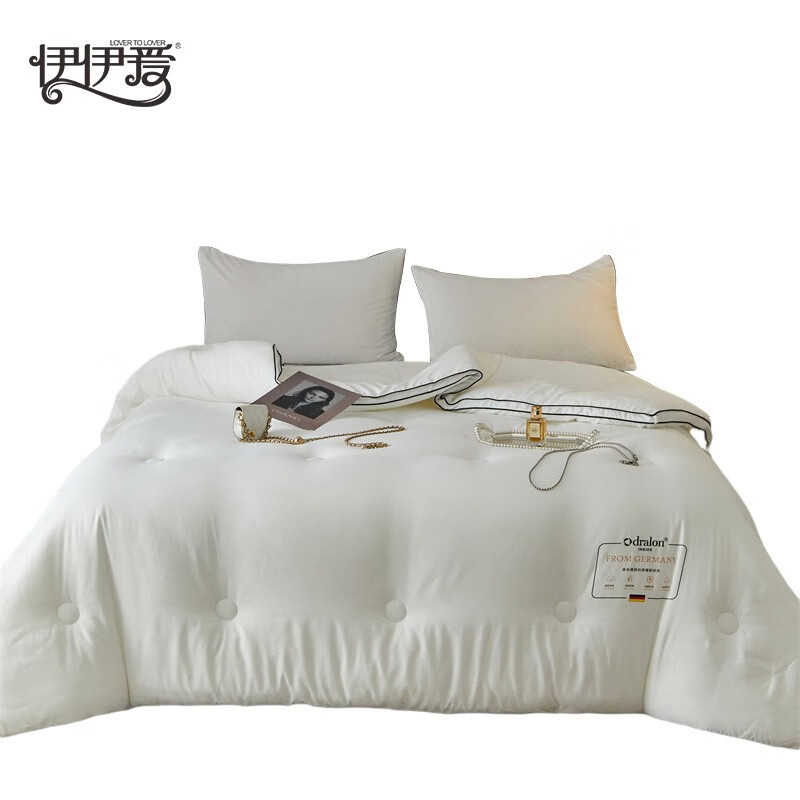 伊伊爱 BZ0TDC2201129L 德绒保暖甄柔棉雕花秋冬被 200*230cm （单位：条） 德绒本白