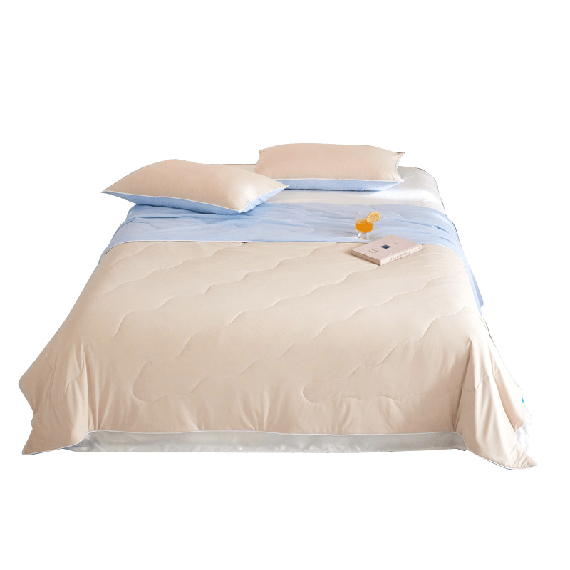 伊伊爱 BZ0TDC2401166 凉感锦氨20大豆夏被 150*200cm （单位：条） 嫩粉+典雅蓝