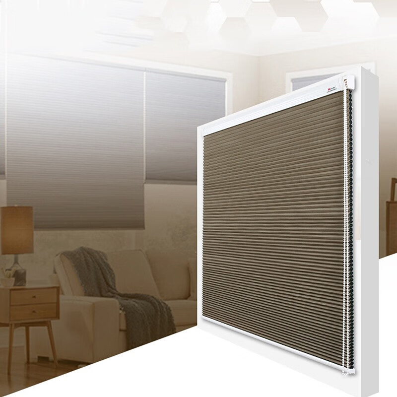 伊伊爱 CL0LJ02000039 健康科技蜂巢拉珠帘 3.1*4cm （单位：片） 卡其色