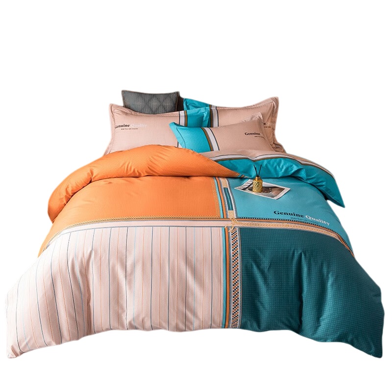 伊伊爱 CMTJ-16XK-116 纯棉活性印花加密时尚条格四件套 220*240cm （单位：套） 以正