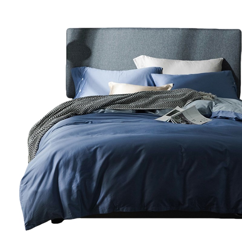 伊伊爱 CMTJ-17XK-1011 60S高支全棉长绒棉纯色素色四件套 240*240cm （单位：套） 风暴兰