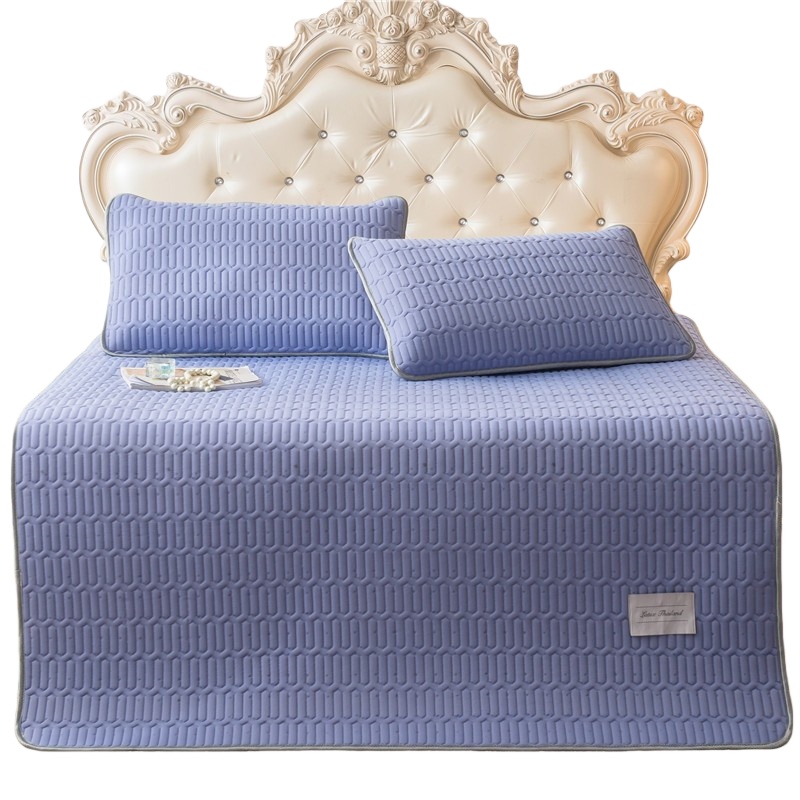 伊伊爱 D01900036 凉感丝纯色简约乳胶凉水洗席 90*200cm （单位：套） 藤紫