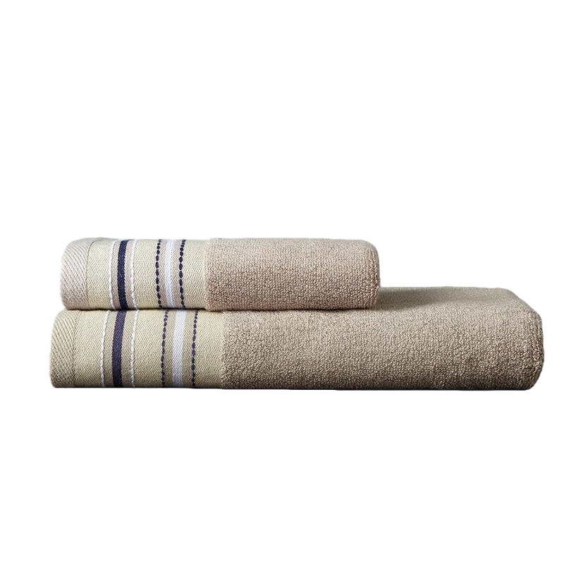 伊伊爱 MJ0BH02300167 竹纤维宽段毛巾 34*76cm （单位：条） 中棕