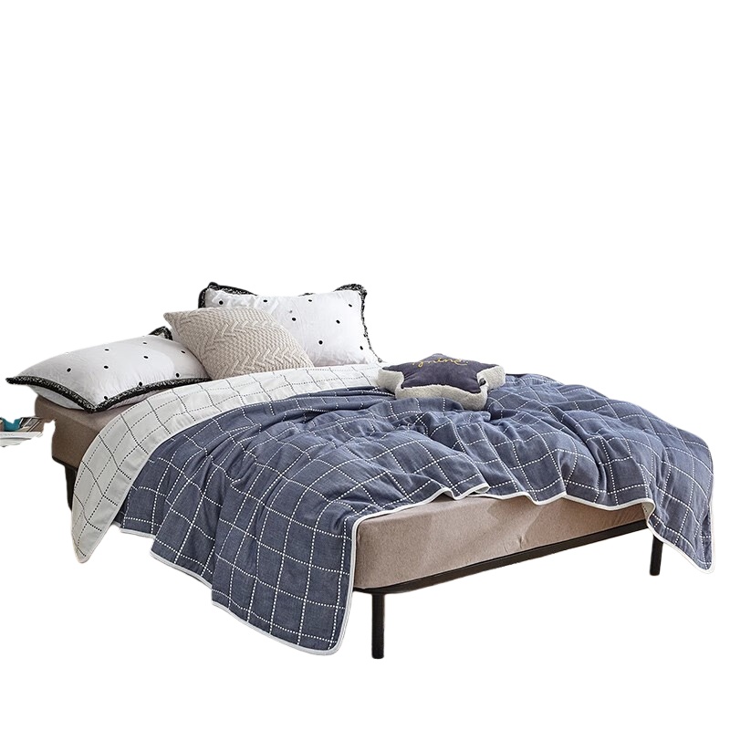 伊伊爱 MJT-9QM-002 多用途毛巾毯 120*150cm （单位：条） 蓝色