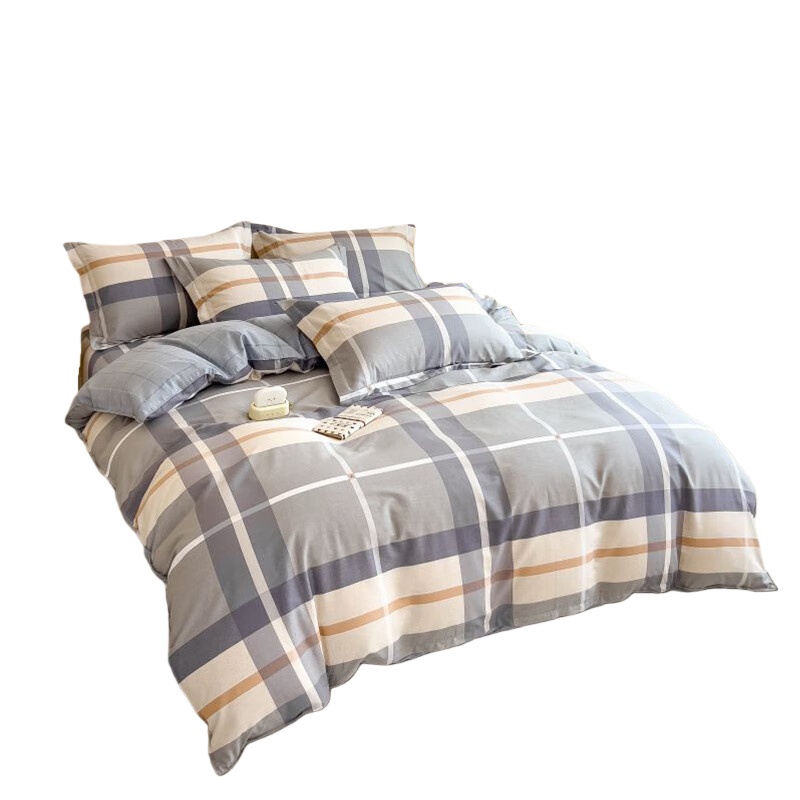 伊伊爱 QMTJ-17XK-1001 纯棉系列四件套 200*230cm （单位：套） 暗影