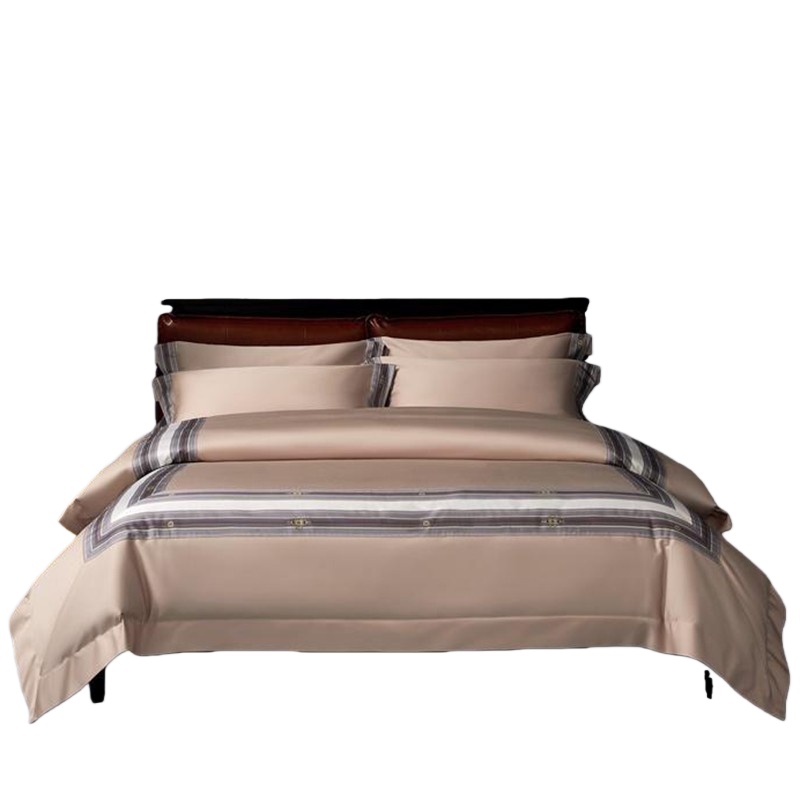 伊伊爱 T02000121 纯棉100支数码拼角四件套 200*230cm （单位：套） 春雨色-伯爵