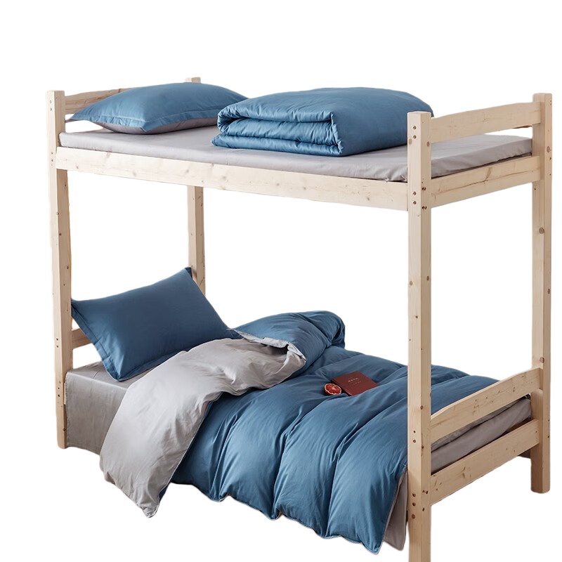 伊伊爱 TJ0HG02201834 纯棉纯色六件套 160*210cm （单位：套） 深海蓝浅灰