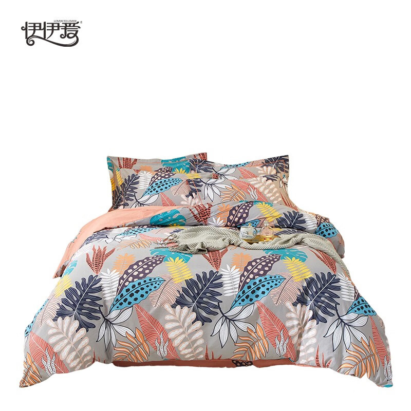 伊伊爱 TJ0HJC2201653 全棉加密印花四件套 床上套件 200*230cm （单位：套） 芸枭