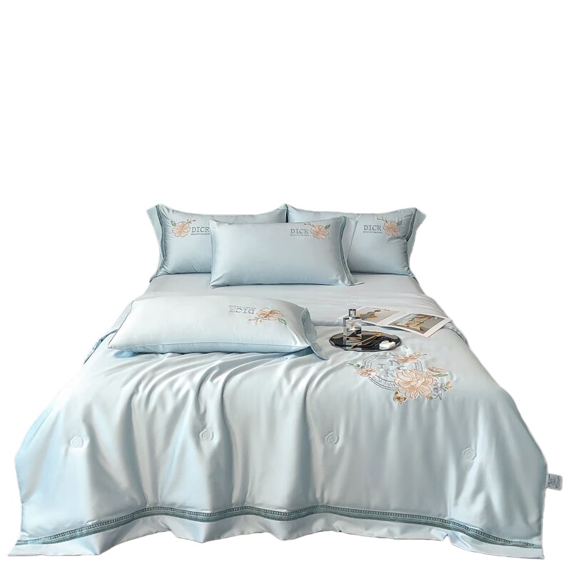 伊伊爱 TJ0HJC2301941 花韵印花夏被套 200*230cm （单位：套） 浅蓝