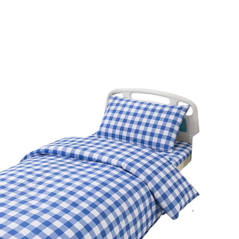 伊伊爱 TJ0JD02101170 医院格子系列床品三件套 160*210cm （单位：套） 蓝白格