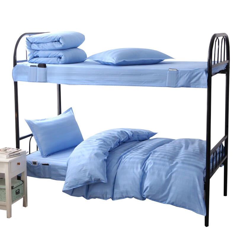 伊伊爱 TJ0JD02101172 酒店公寓值班室40S贡缎三件套 150*200cm （单位：套） 蓝色缎条