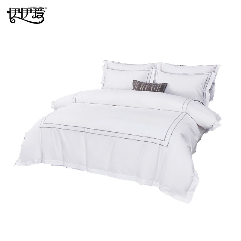 伊伊爱 TJ0JD02401262 纯棉60S酒店简约四件套 240*260cm （单位：套） 典雅